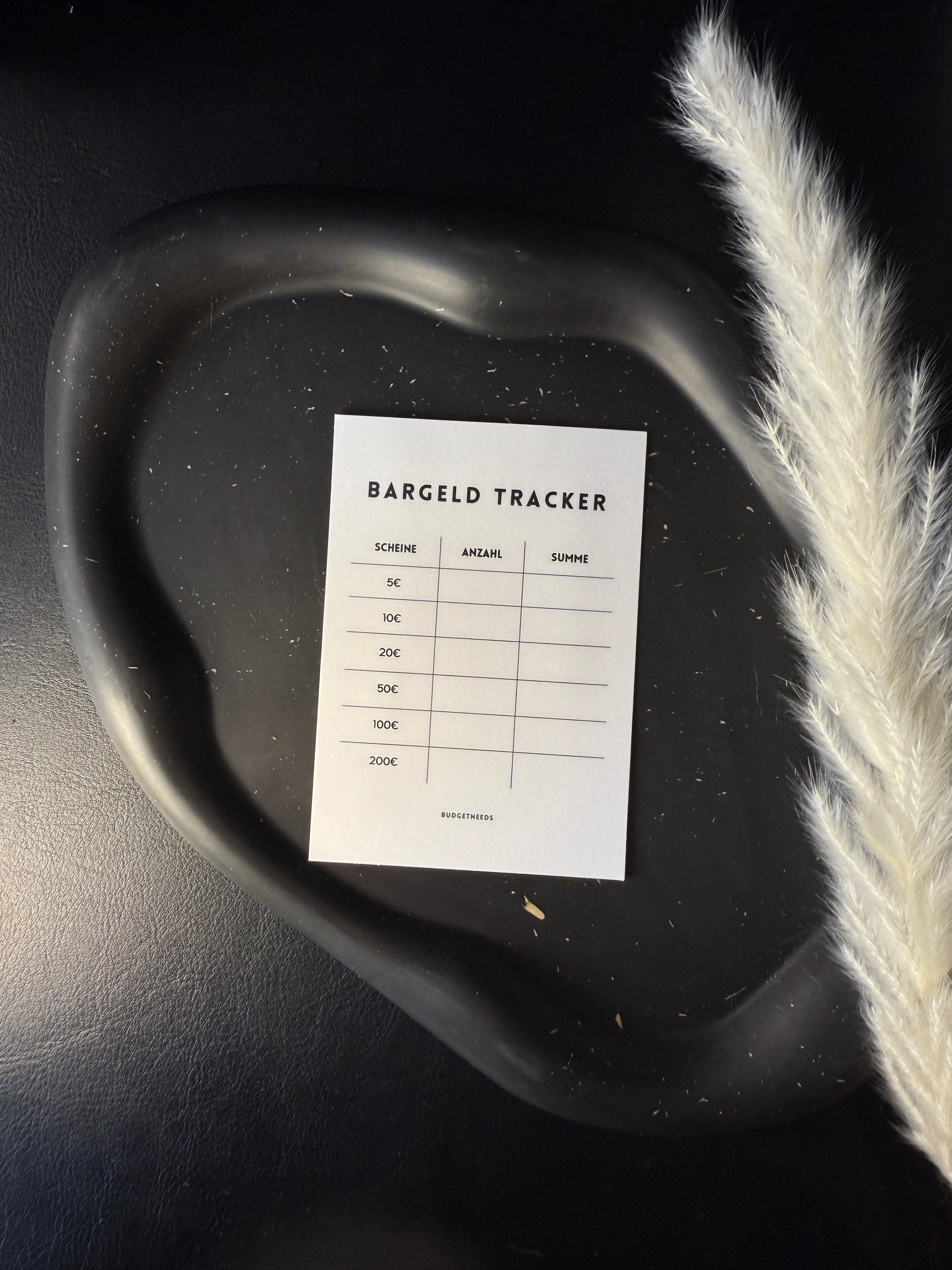 Cash Tracker gelamineerd | herbruikbaar