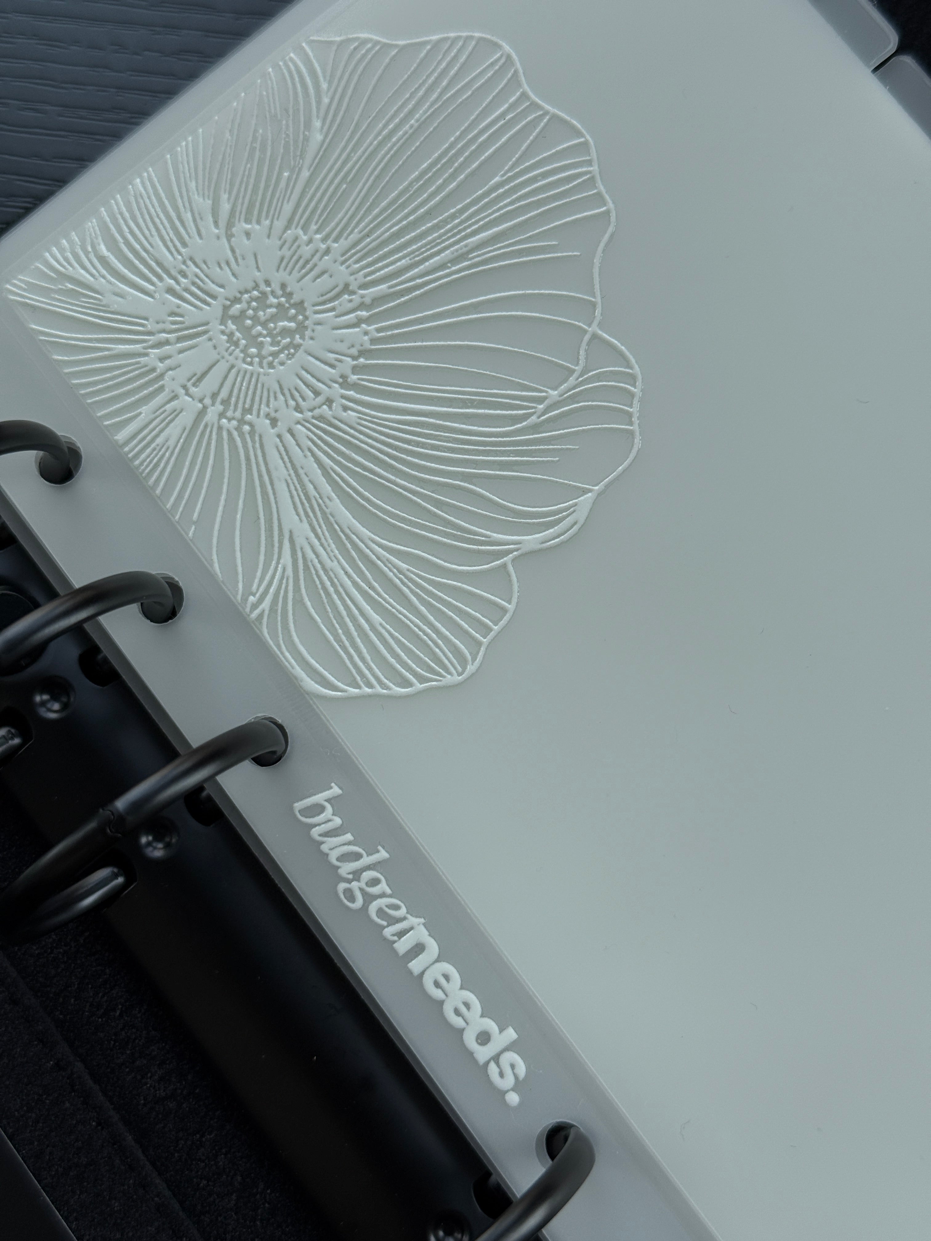 Personalisierter Umschlag PREMIUM| Tab WHITE FLOWER BIG