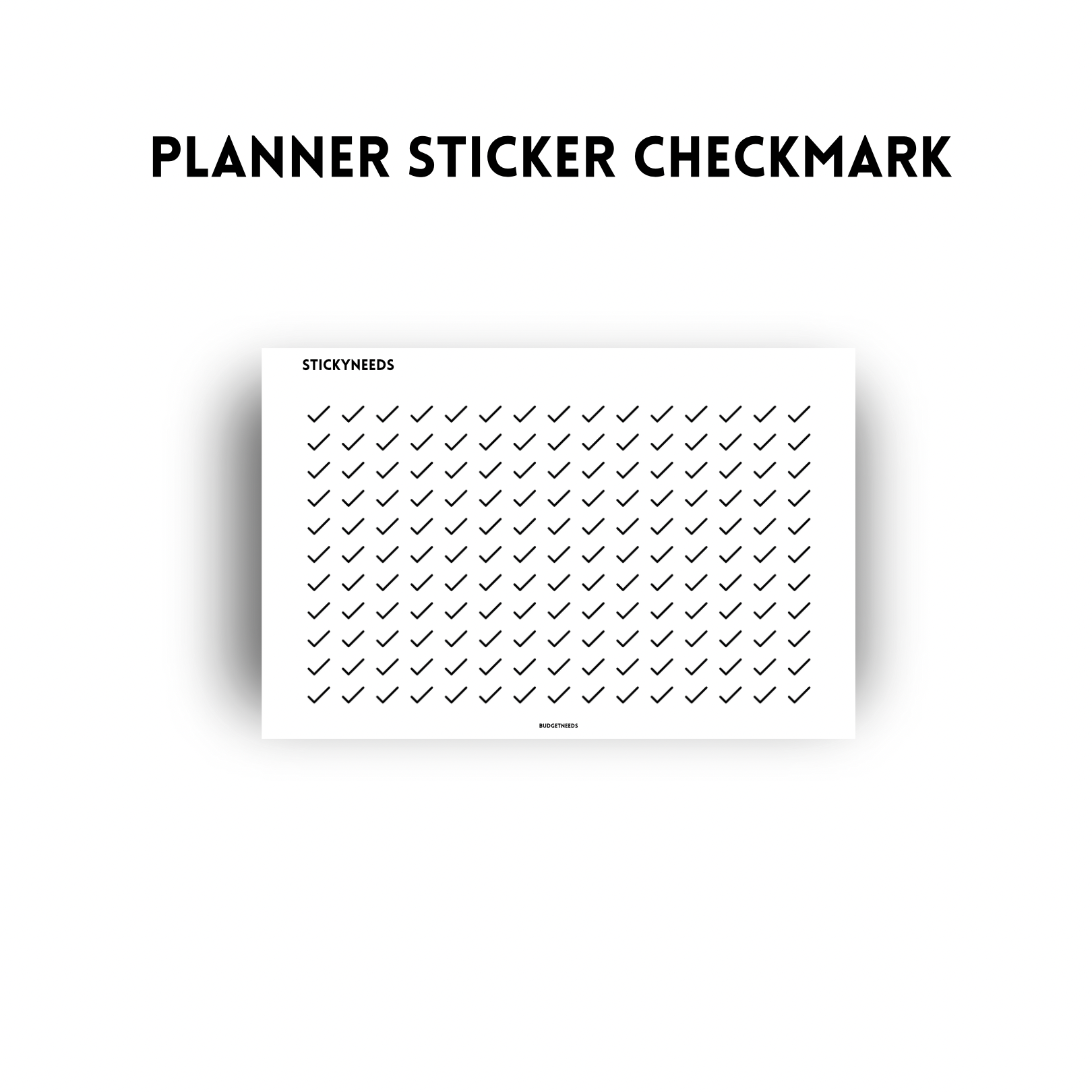Planner Sticker Sheet - Budget Needs