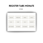 REGISTER TAB Sticker Sheet