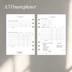 Finanzplaner A5 - Einlagen