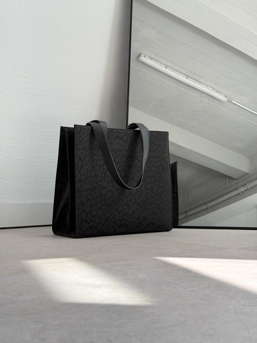 Tote Bag eckig in Coffee und Leo Light