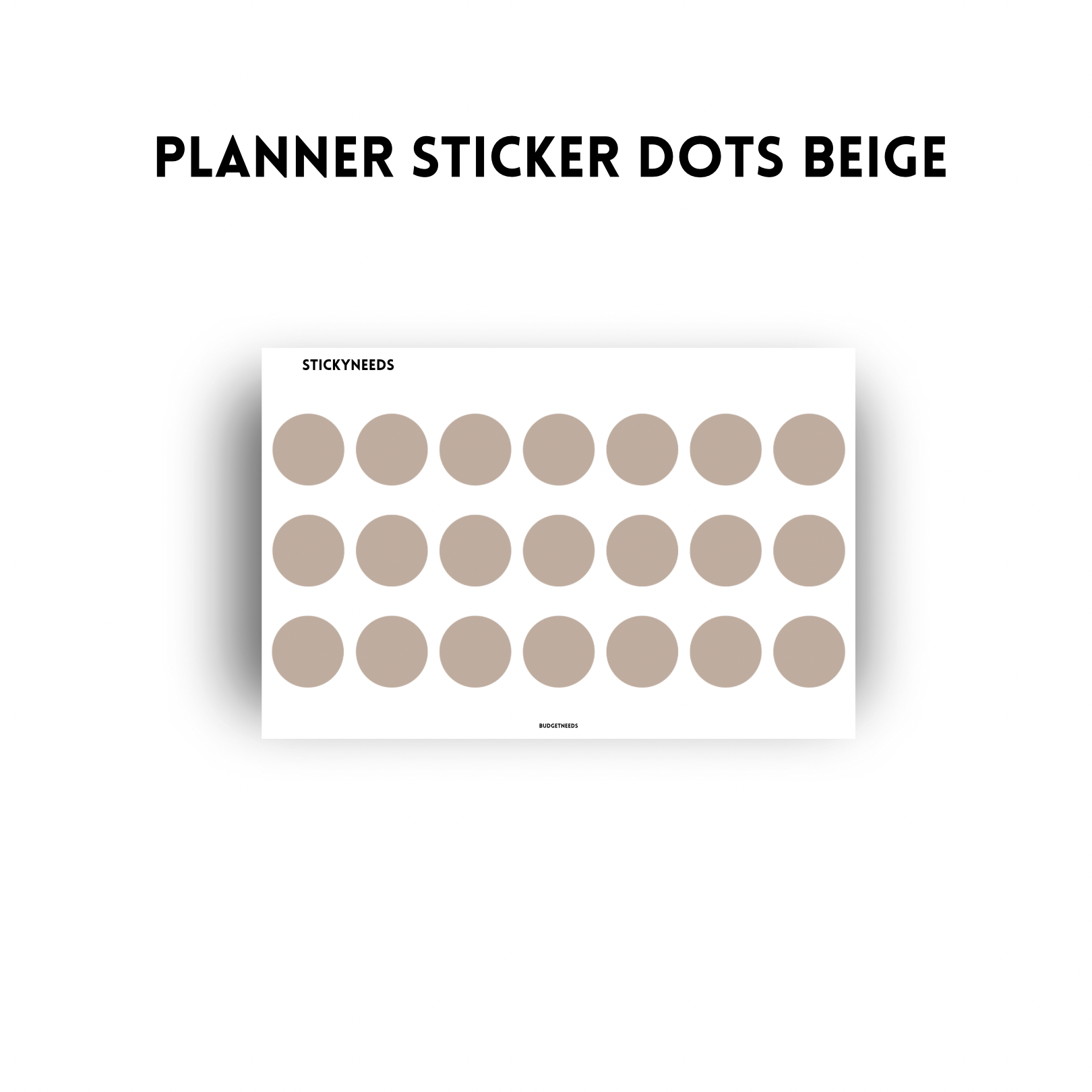 Planner Sticker Sheet - Budget Needs