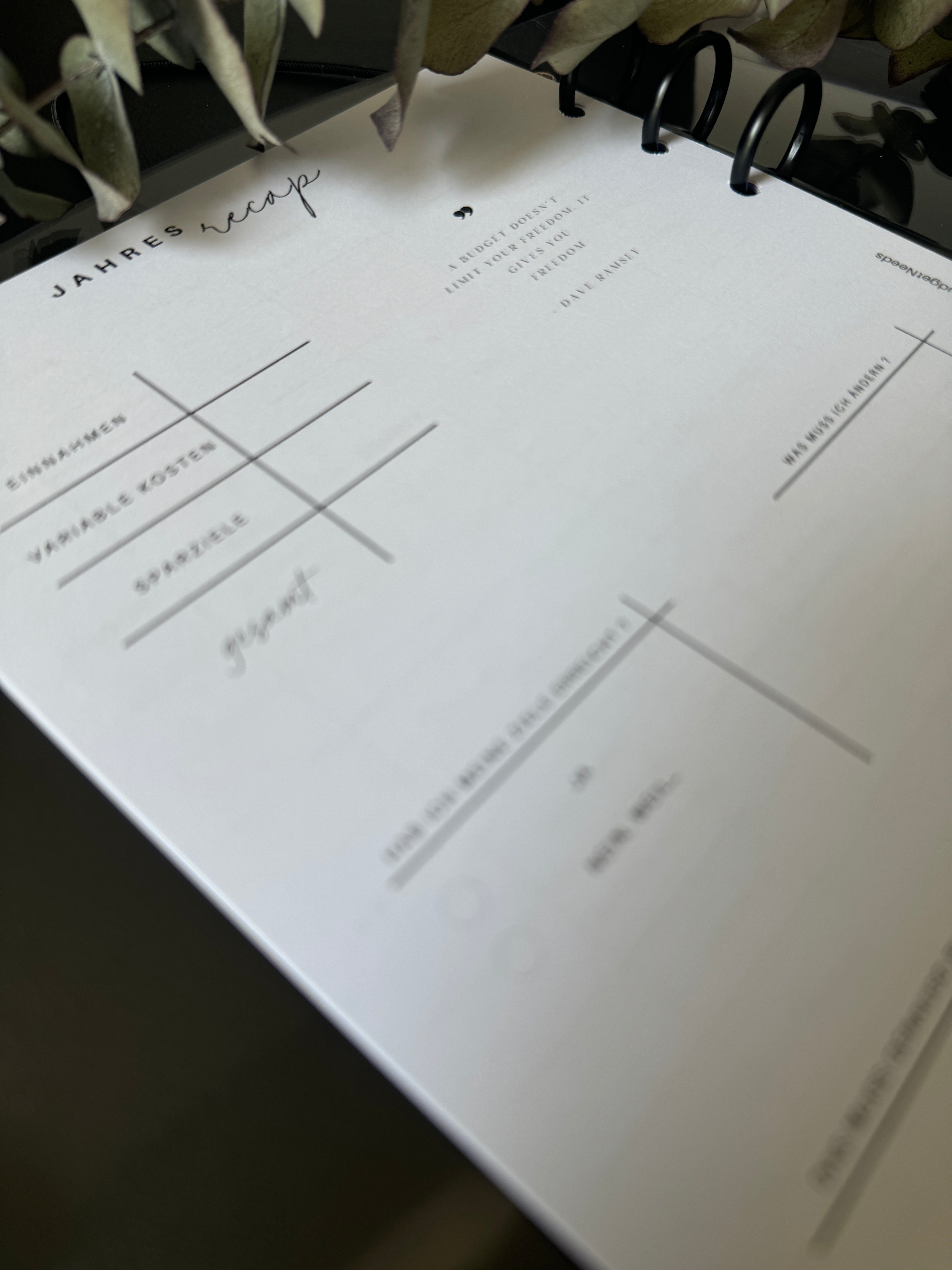 Finanzplaner A5 - Einlagen - Budget Needs