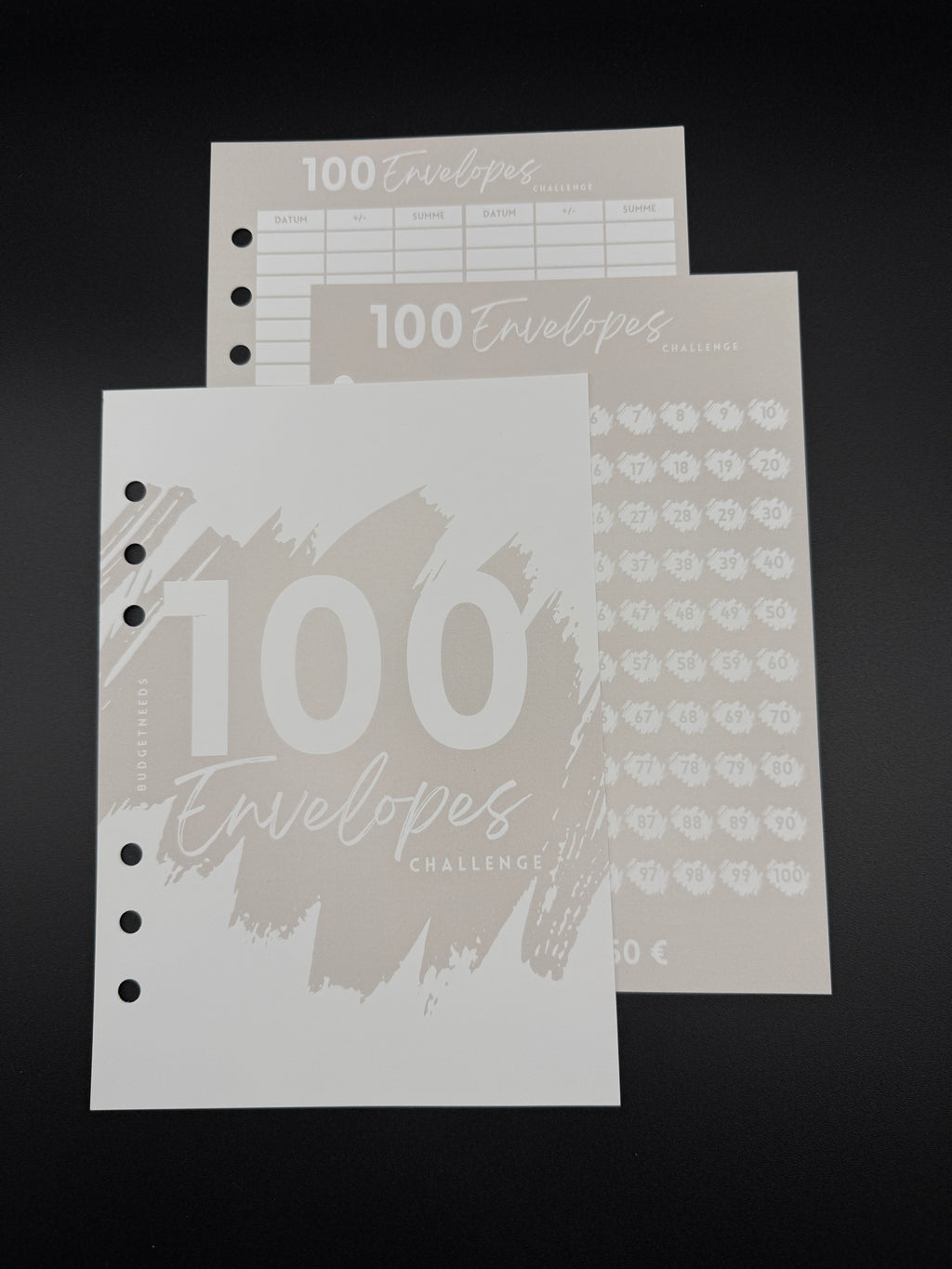 100 Envelope Saving Challenge A5