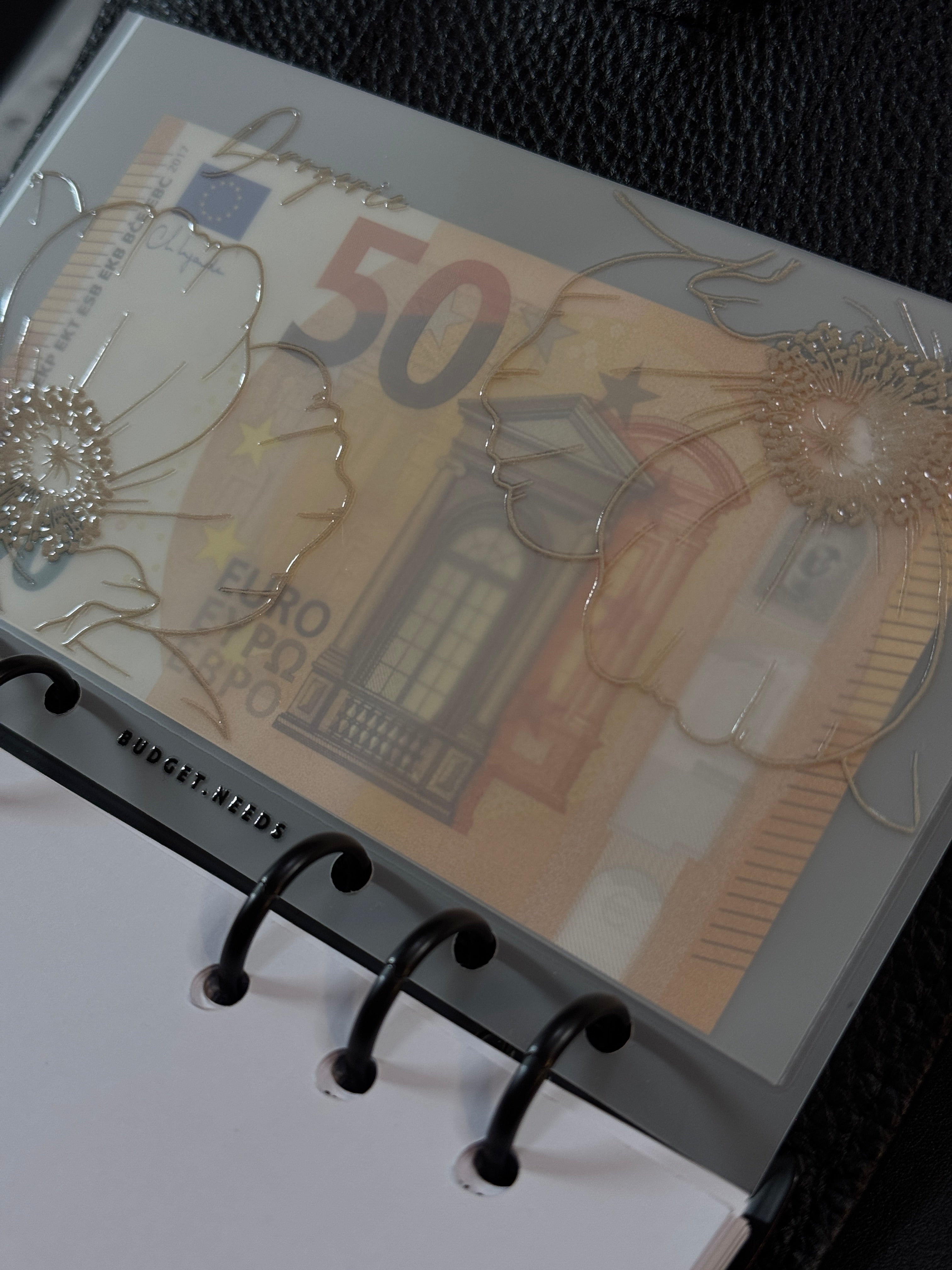 Personalisierter Umschlag PREMIUM | 3D FLOWER - Budget Needs