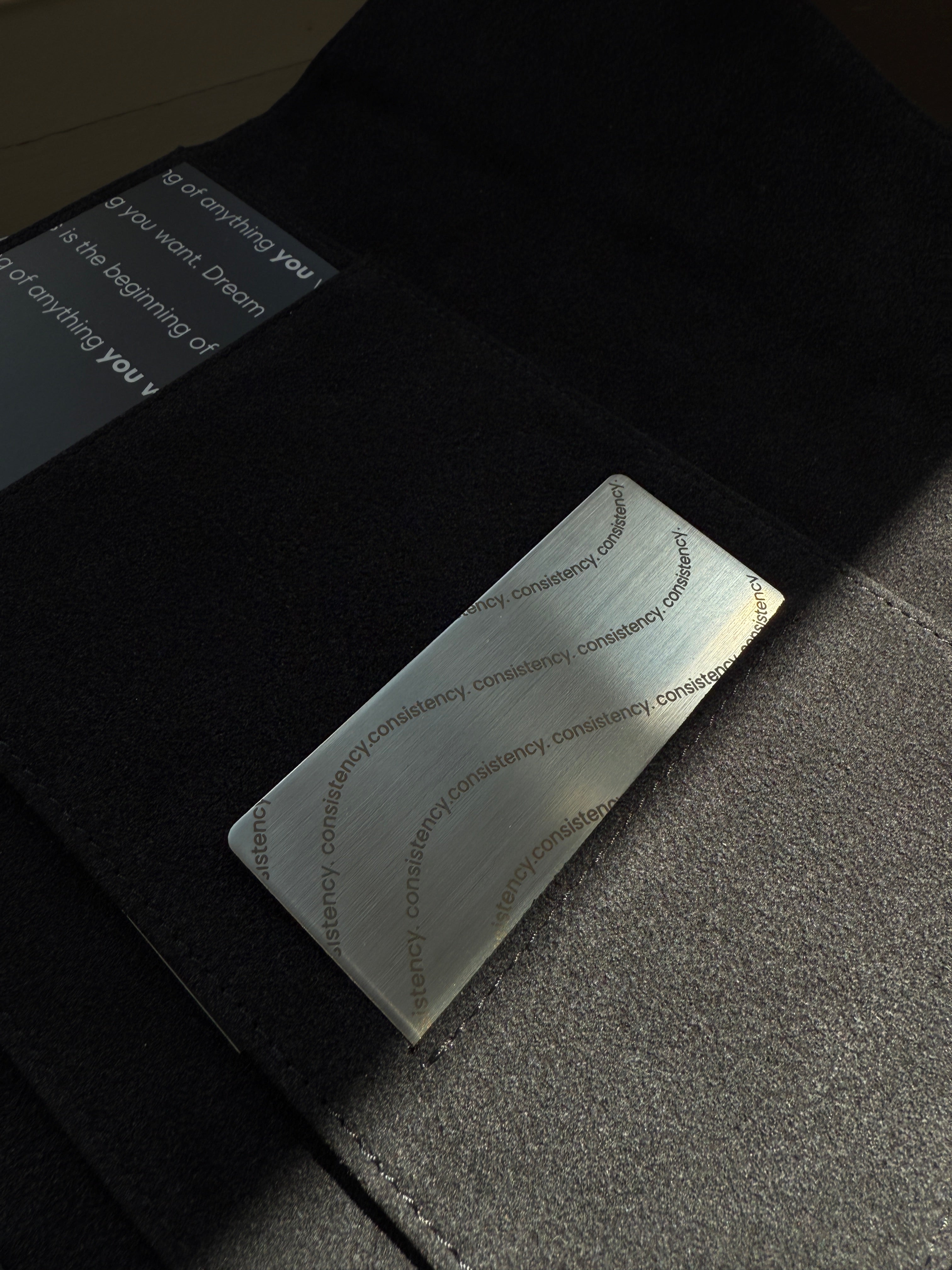 Consistency. Metal Card