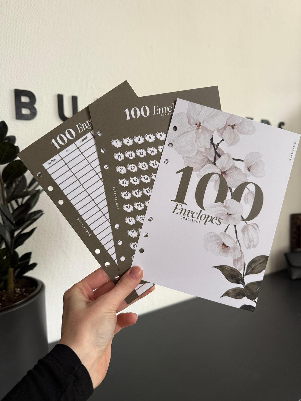 100 Envelope Saving Challenge A5 FLOWER