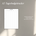 Tagesbudget Tracker A5