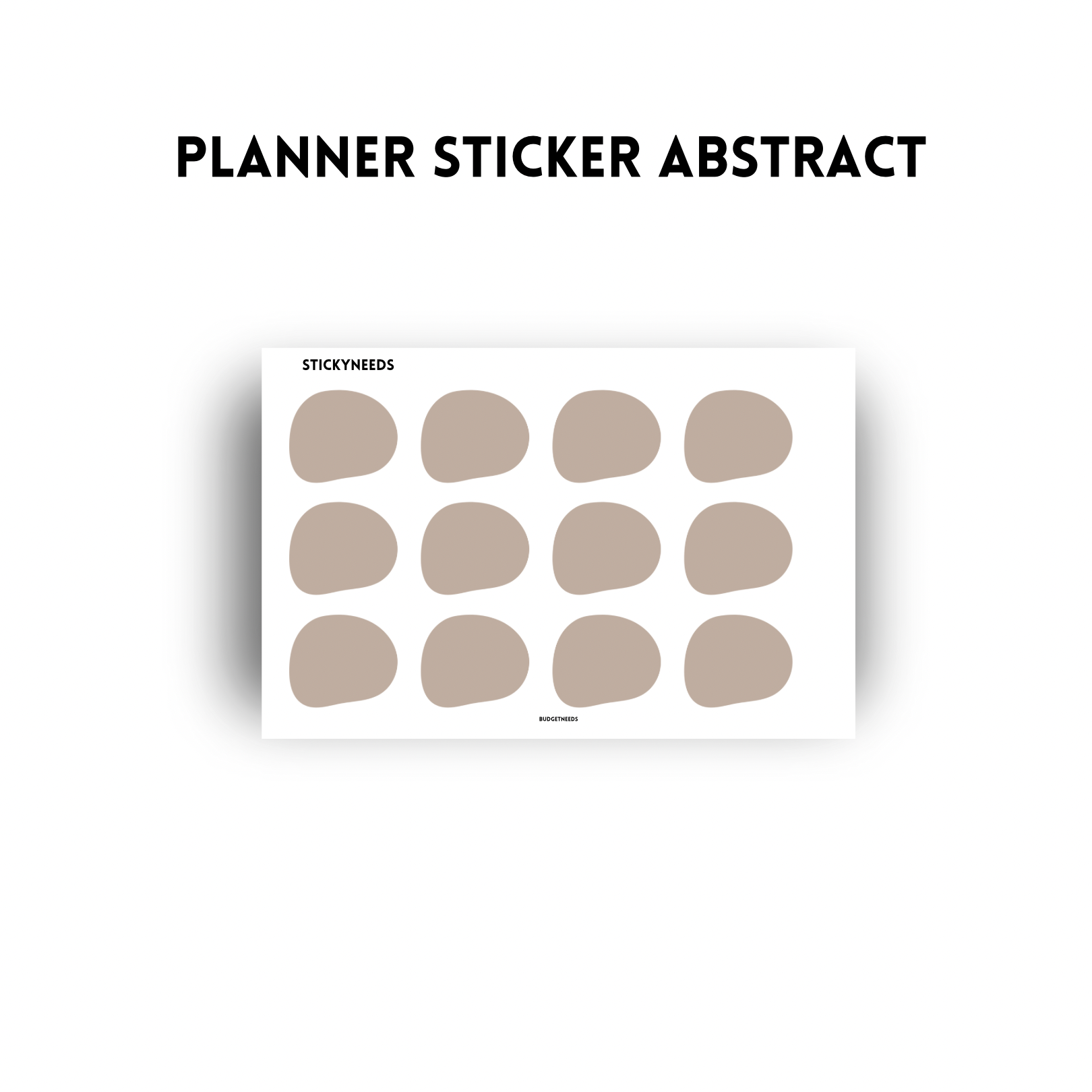 Planner Sticker Sheet - Budget Needs