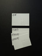 Kalender Karten-Sets 2026 WHITE