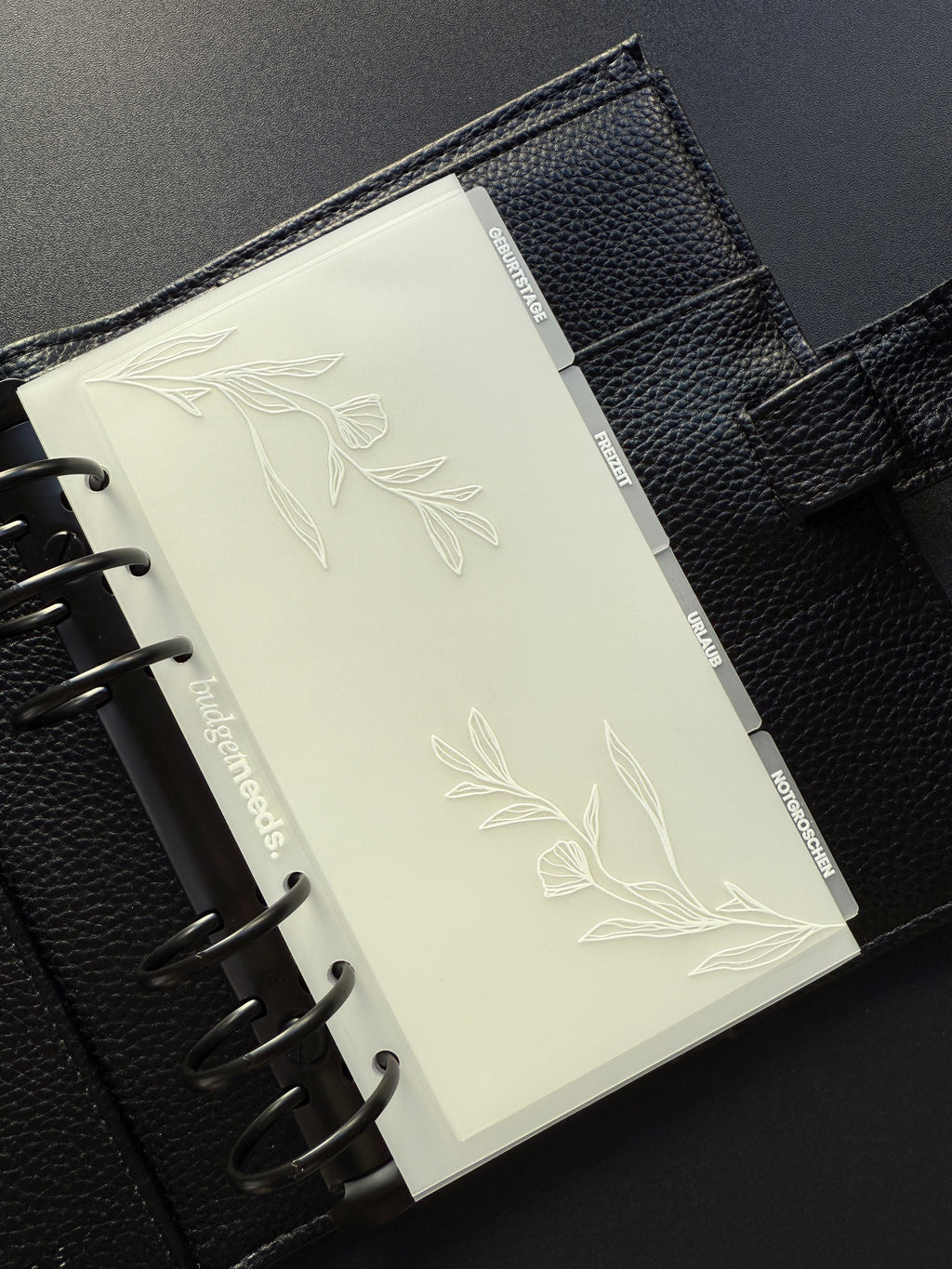 Personalisierter Umschlag PREMIUM| Tab WHITE FLOWER