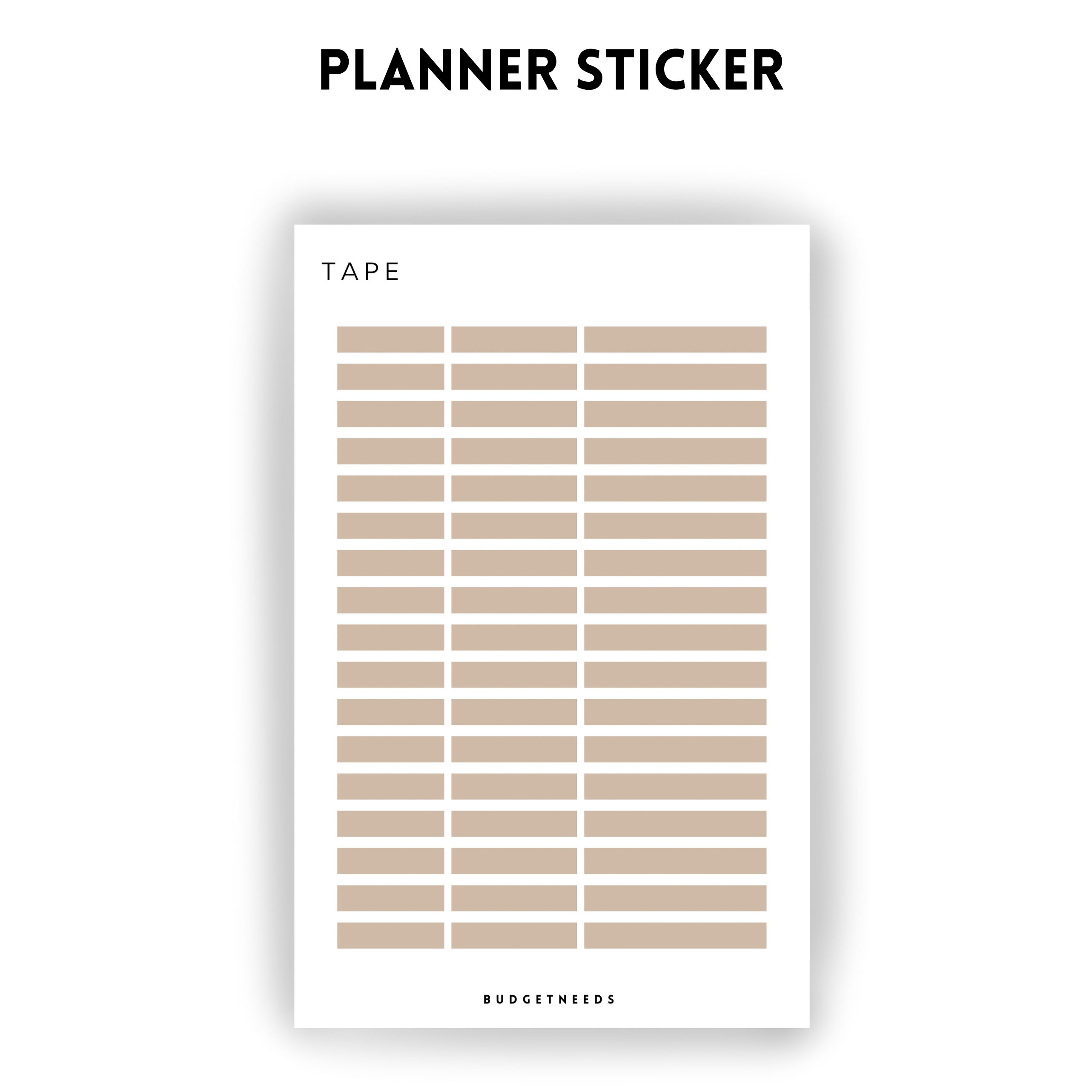 Planner Sticker Sheet WASHI