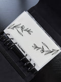 Personalisierter Umschlag PREMIUM| Tab BLACK FLOWER