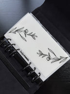Personalisierter Umschlag PREMIUM| Tab BLACK FLOWER