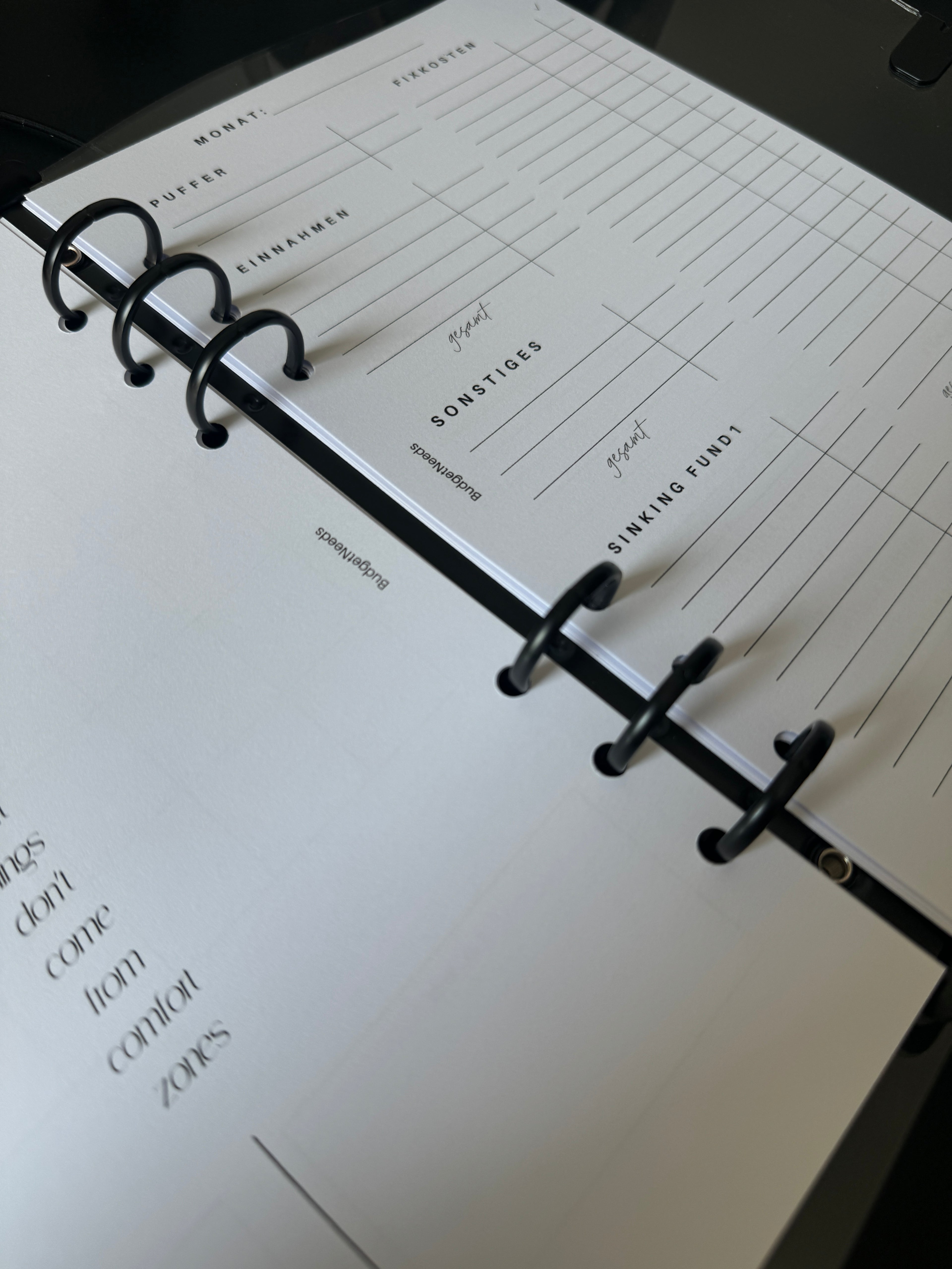 Finanzplaner A5 - Einlagen - Budget Needs