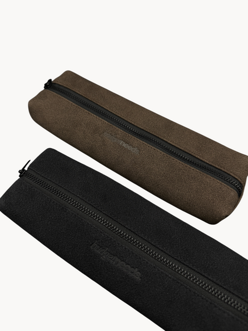 Stiftetui Suede im Leo Muster