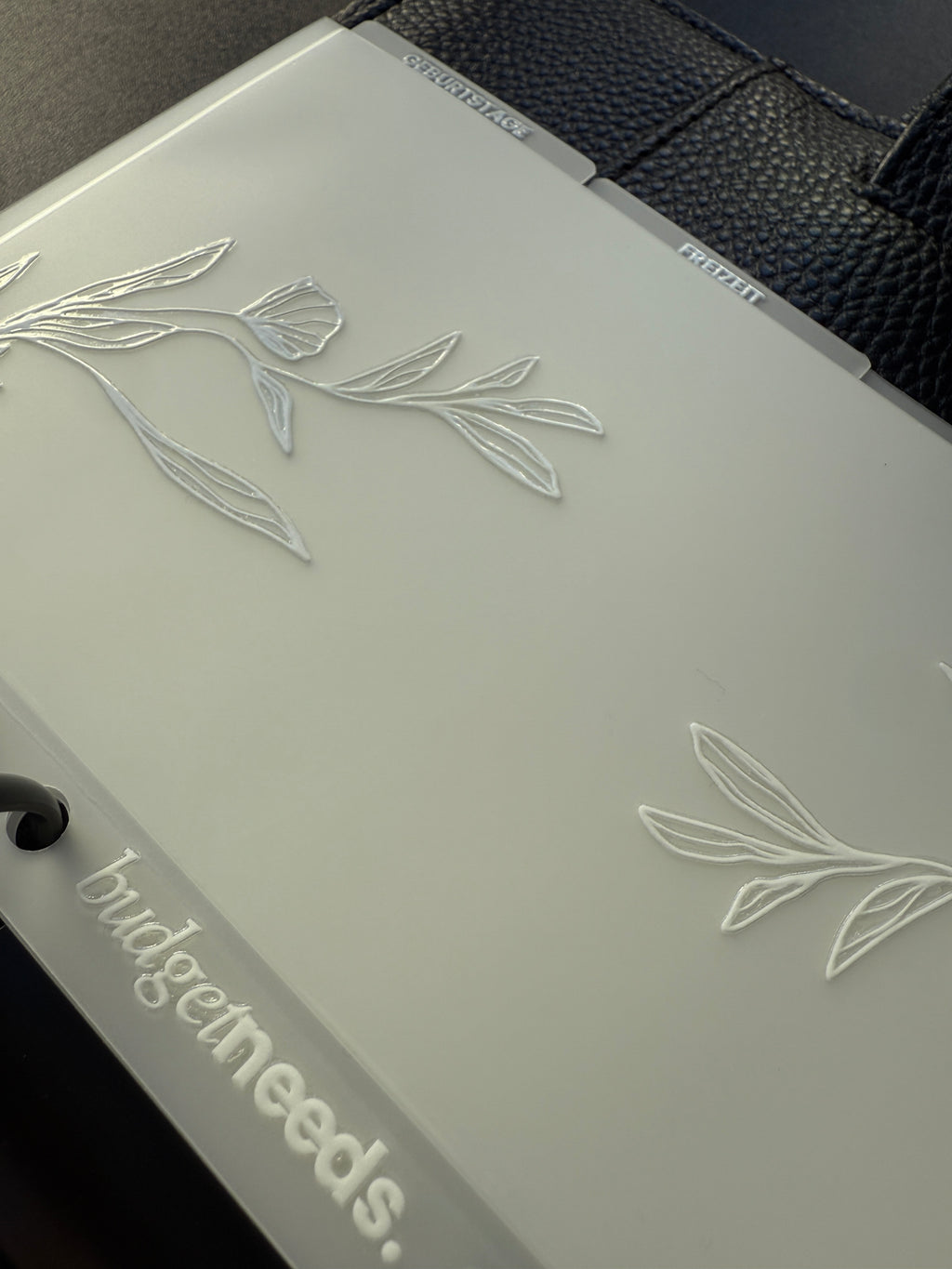 Personalisierter Umschlag PREMIUM| Tab WHITE FLOWER