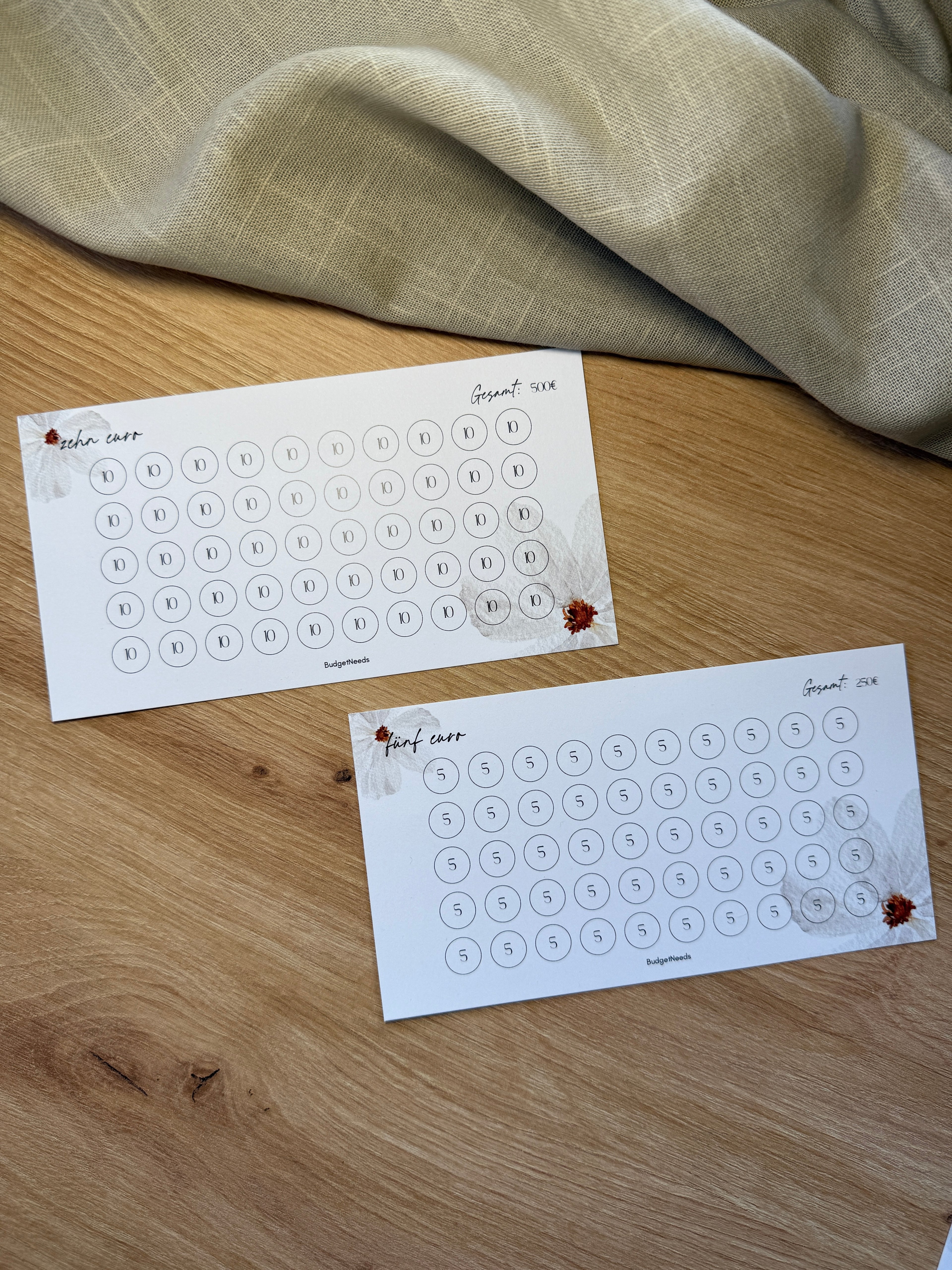 Flower Savings Challenge A6