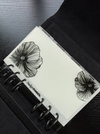 Personalisierter Umschlag PREMIUM| Tab BLACK FLOWER BIG