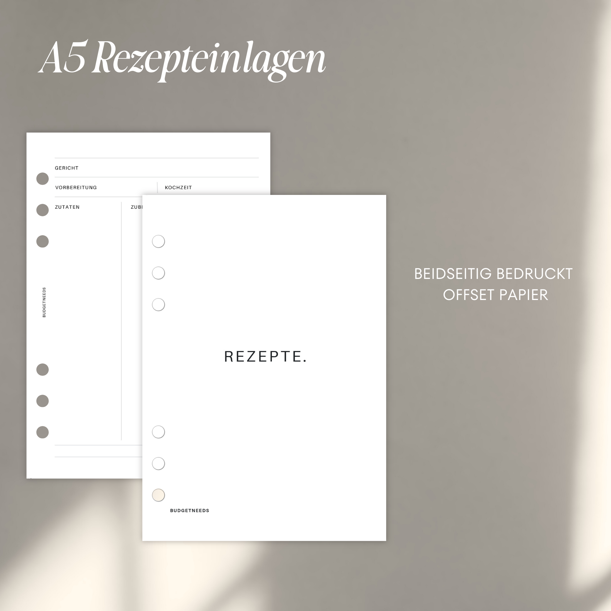 Recepten A5 - Inzetstukken