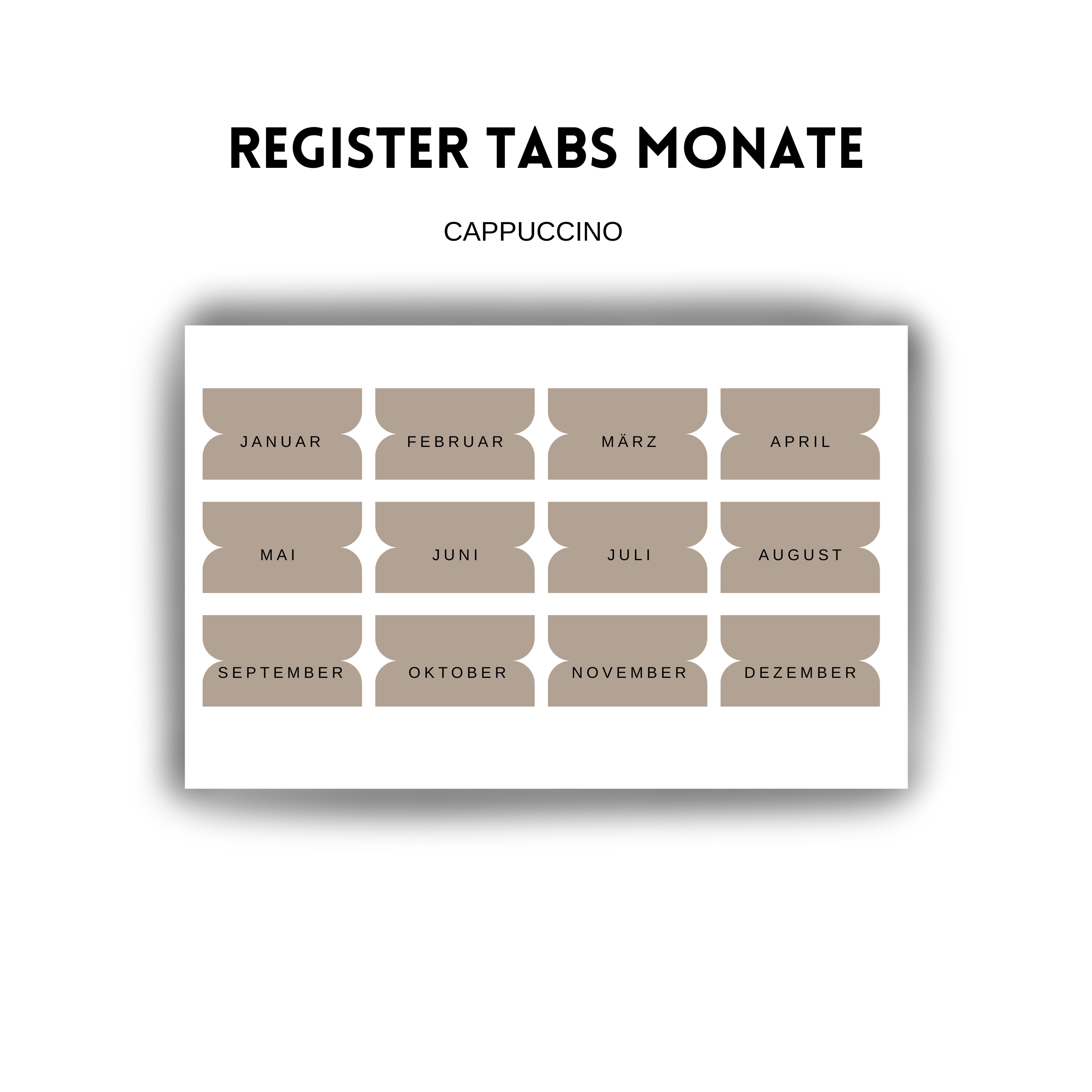 REGISTER TAB Sticker Sheet