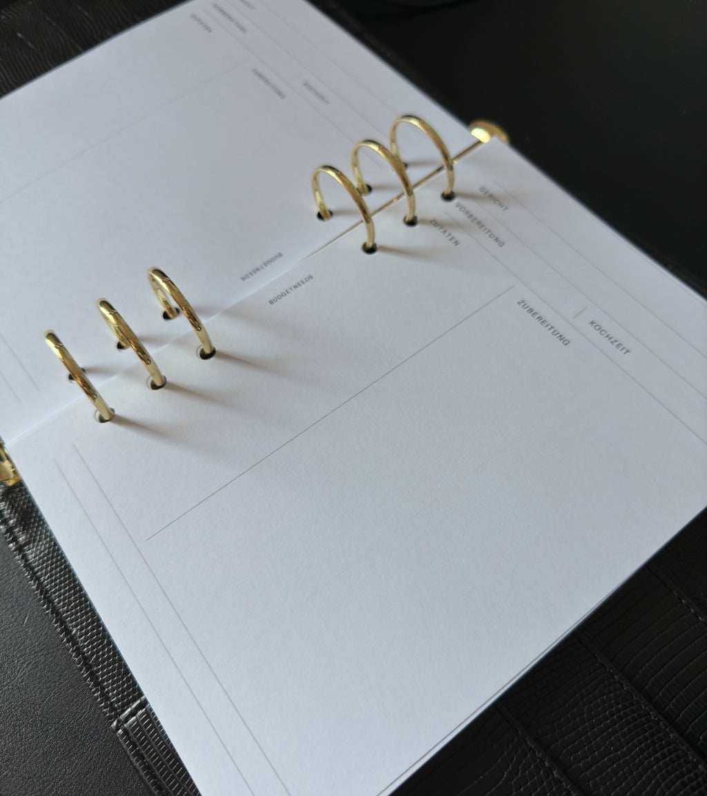 Rezepte A5 - Einlagen - Budget Needs