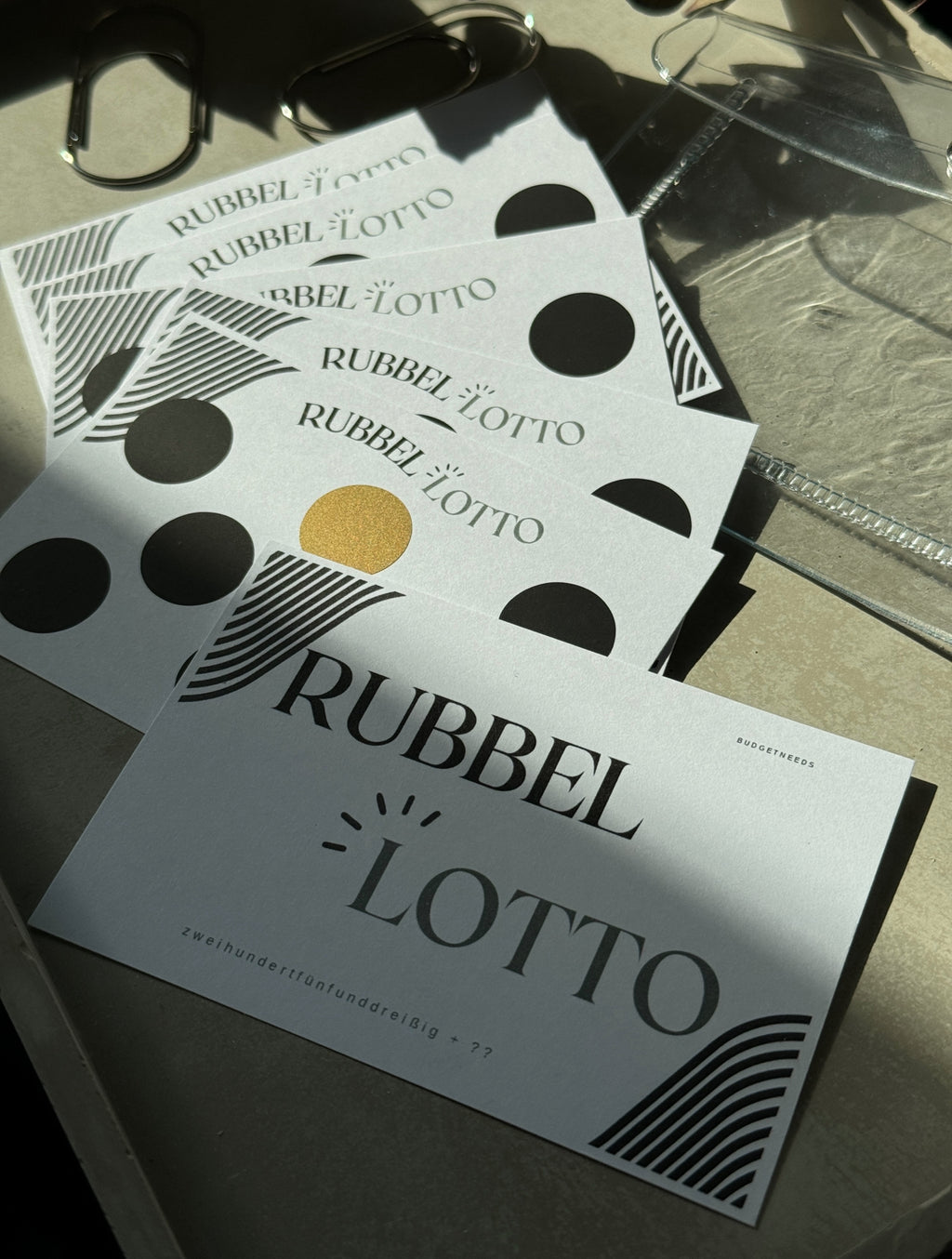 Rubbel Lotto Sparchallenge inklusive Portmonnaie - Budget Needs