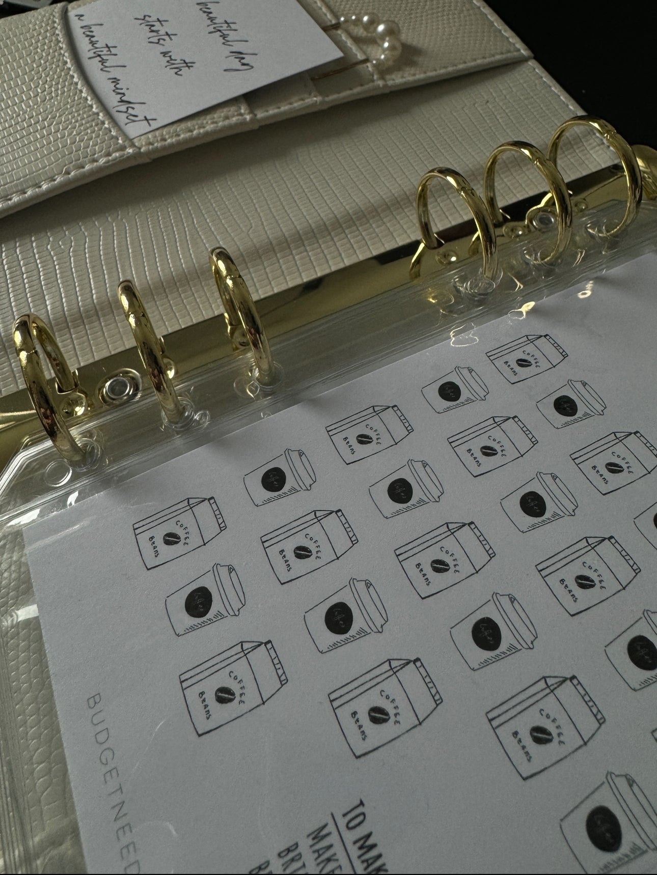 Zipper Umschlag | A6 | A7 | A5 | Transparent - Budget Needs