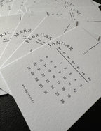 Kalender Karten-Sets 2025 | 12er Set - Budget Needs