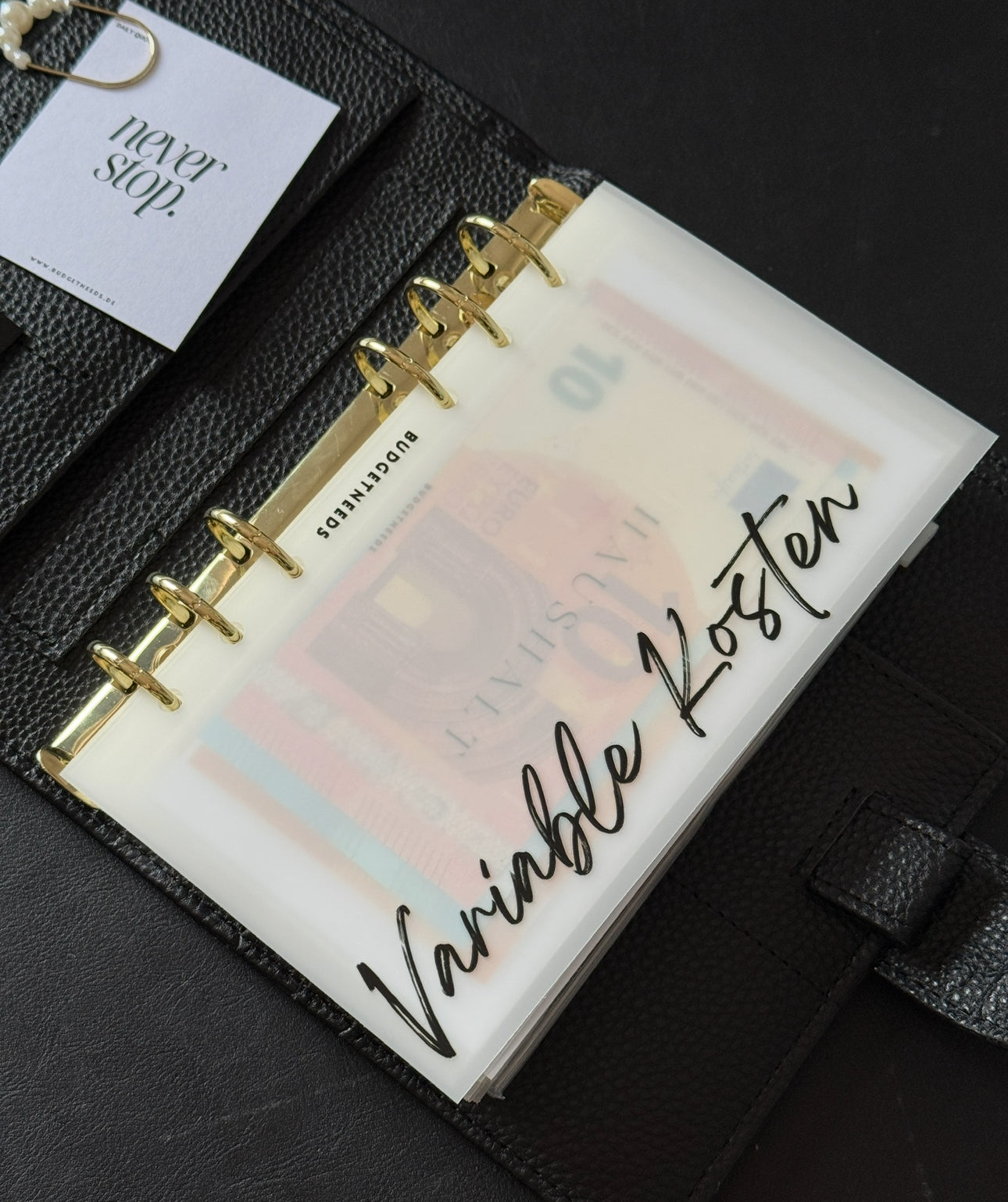 Premium Deckblatt | KATEGORIEN - Budget Needs