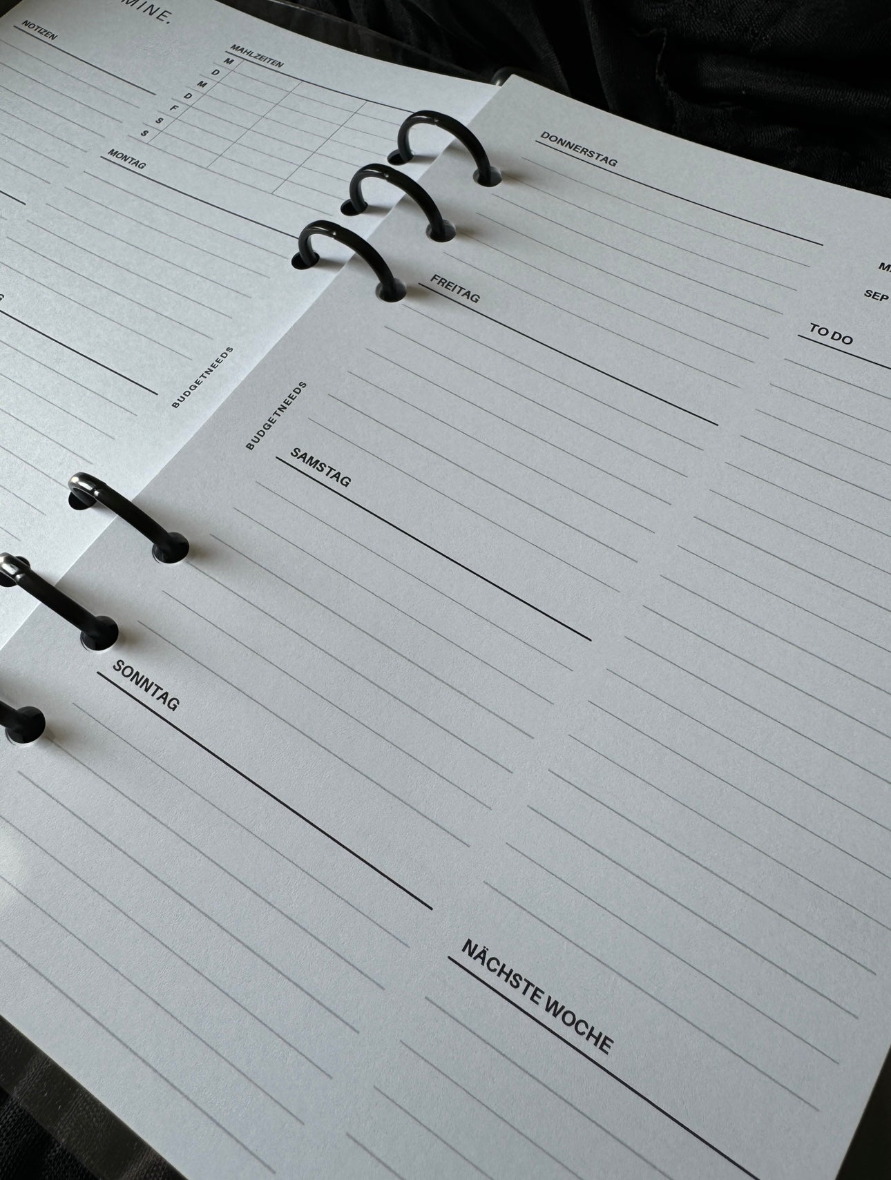 Wochenplaner A5 - Einlagen - Budget Needs