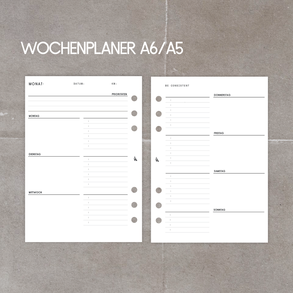 Wochenplaner undatiert