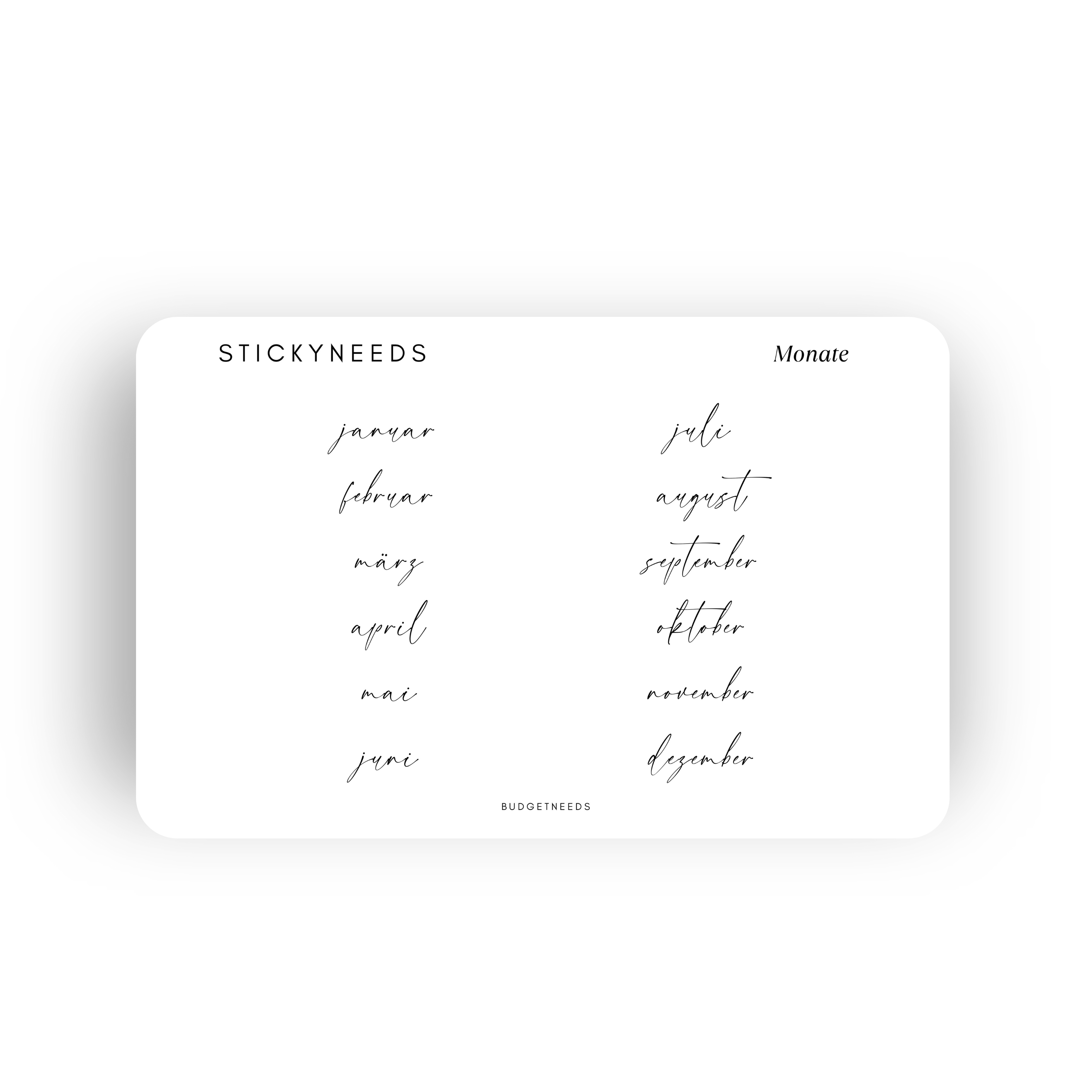 Planner Sticker Sheet